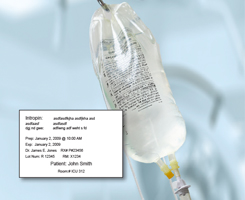 IV Bag Labels